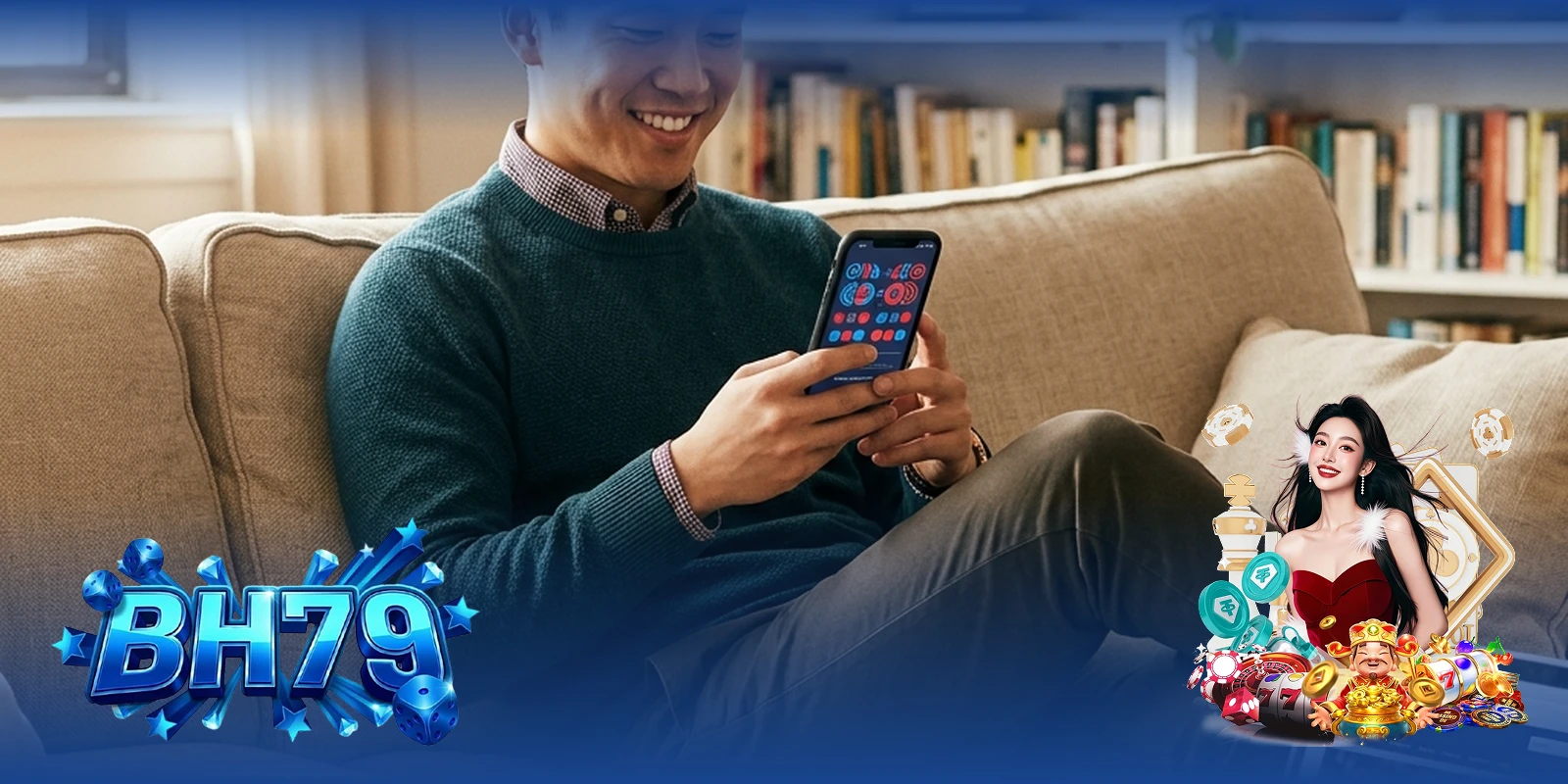 Người chơi sử dụng iPhone xem app soi cầu Tài Xỉu BH79 — kinh nghiệm thực chiến