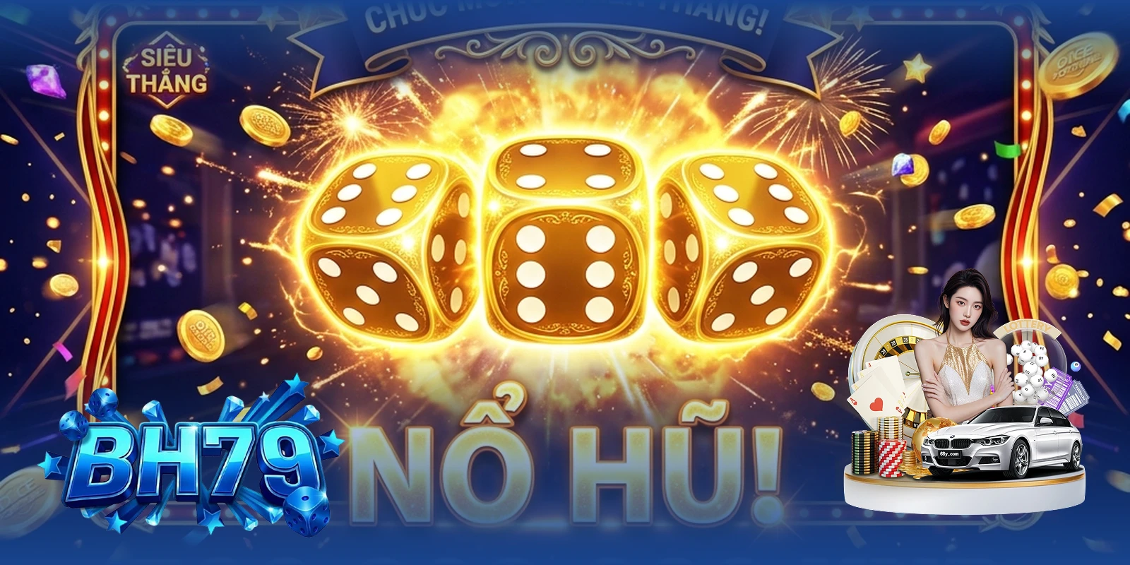 Cách tính tiền nổ hũ Tài Xỉu BH79 — khoảnh khắc jackpot rực rỡ tại sảnh cược