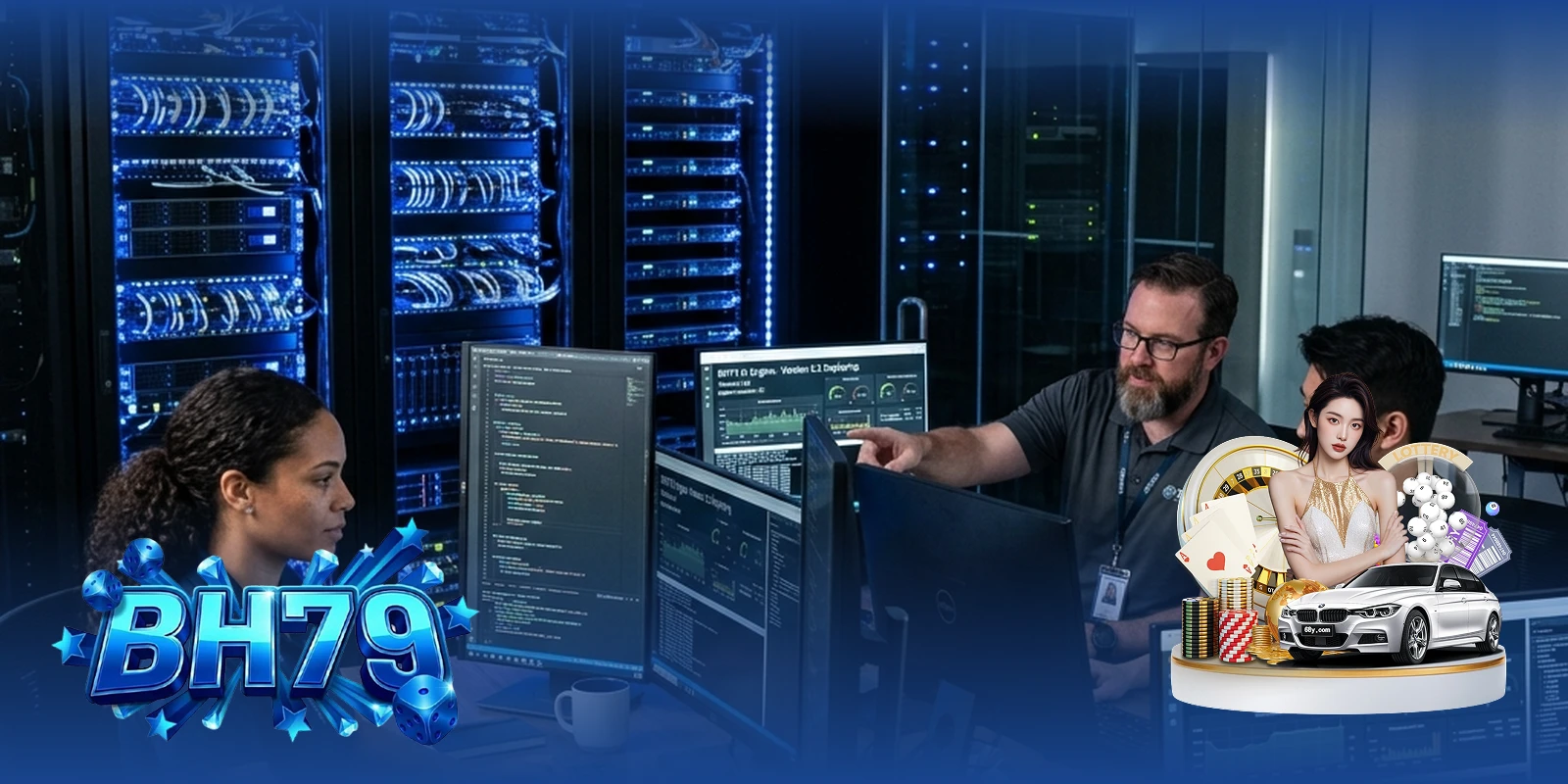 Đội ngũ kỹ thuật BH79 vận hành server và cập nhật app dự đoán Tài Xỉu iOS