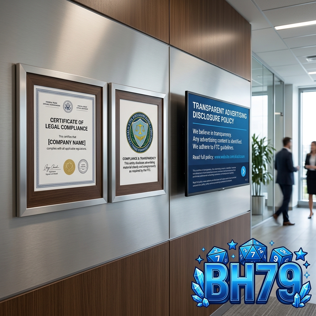 Chứng nhận tuân thủ FTC và chính sách minh bạch quảng cáo tại BH79
